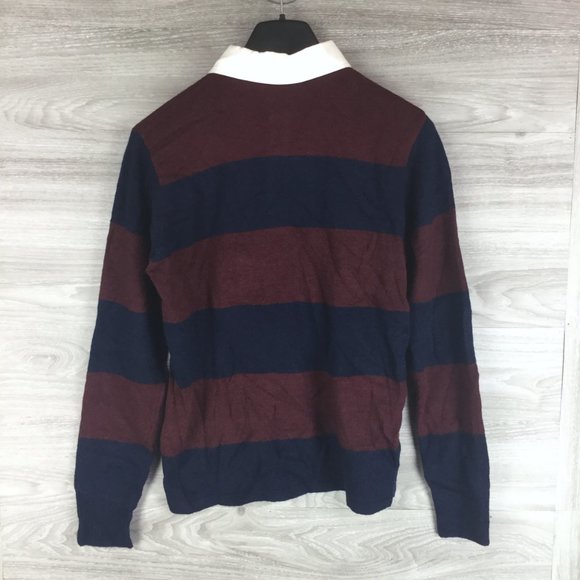 Slate and Stone Rugby Stripe Sweater Polo - Picture 6 of 7